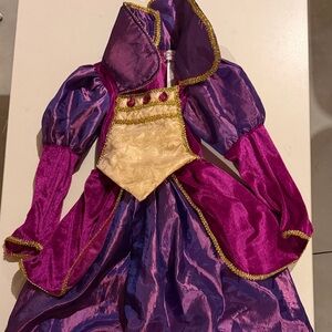 Purple and Gold Kids Princess Costume